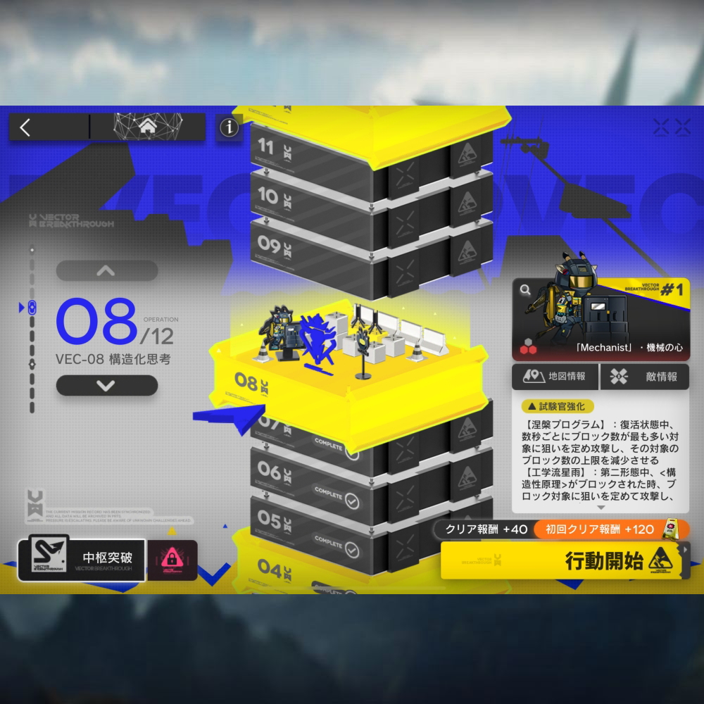 アークナイツ VEC-08 高レア攻略 【簡単7人7手】