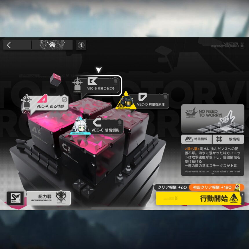 アークナイツ VEC-B 高レア攻略 【簡単3人3手】