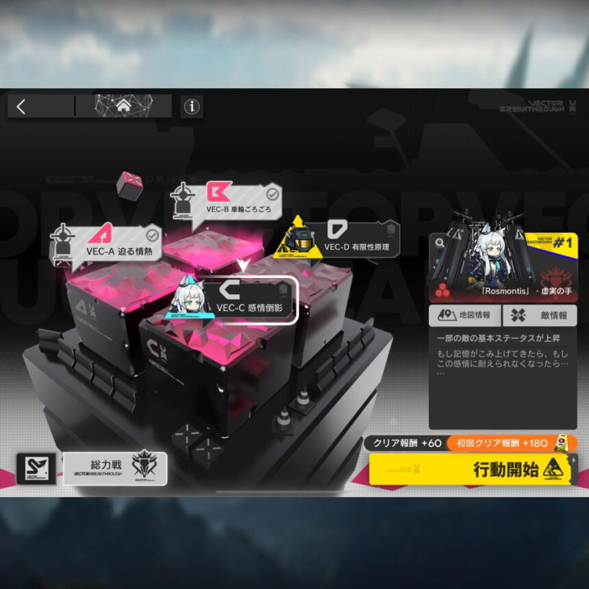 アークナイツ VEC-C 高レア攻略 【簡単3人3手】