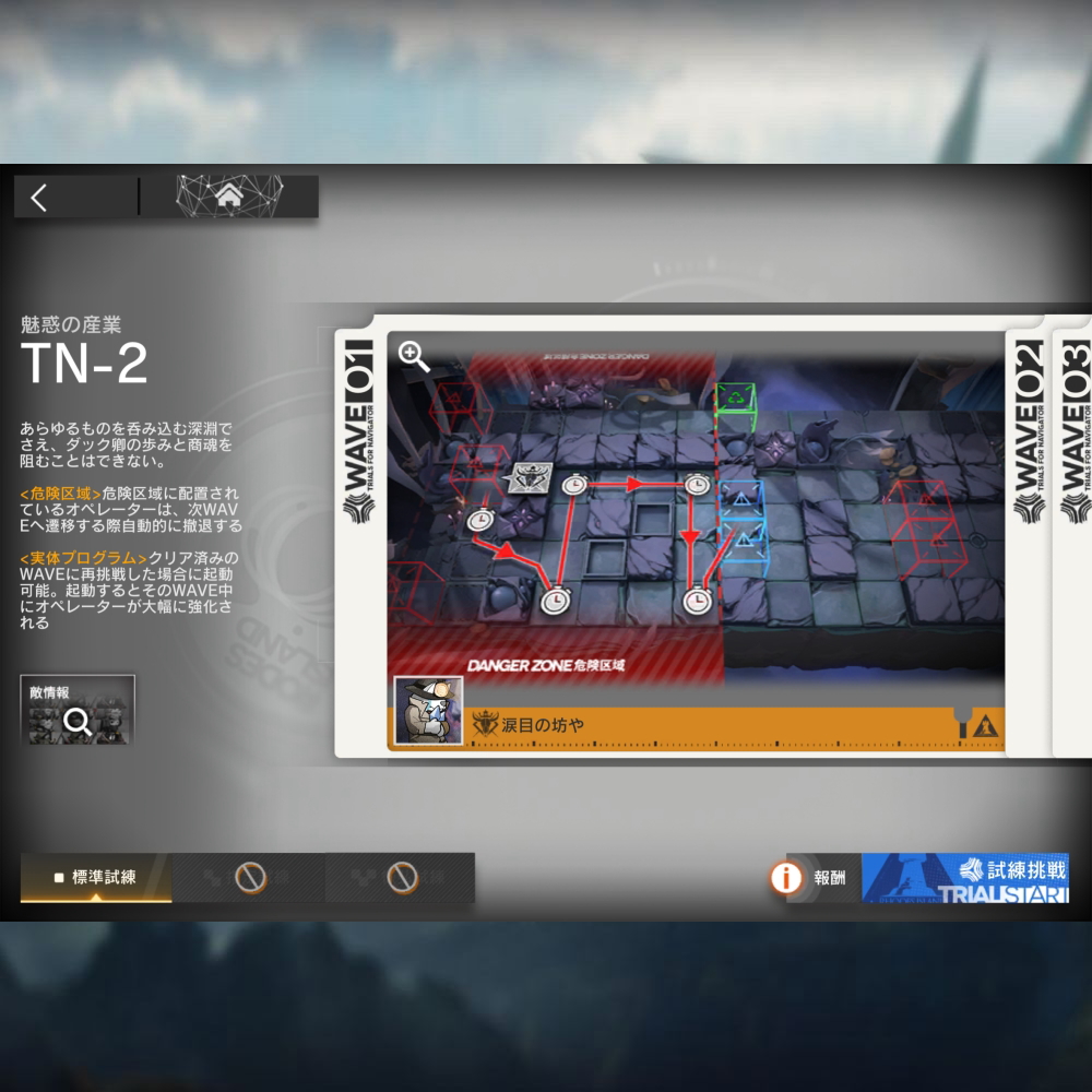 アークナイツ 導灯の試練＃6 TN-2 高レア攻略 【置くだけ簡単＆標準試練】